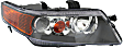 2004-2005 Acura TSX - Driver and Passenger Side Headlights, without Bulbs, HID/Xenon, OE comparable
