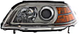 2004-2006 Acura MDX - Driver and Passenger Side Halogen Headlight, Without bulb(s), OE Replacement