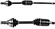 2002 BMW 325xi - Front, Driver and Passenger Side Axle Assembly, New, 2.5L 6Cyl New Series