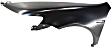 Front, Driver and Passenger Side Fenders, With turn signal light hole