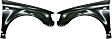 Front, Driver and Passenger Side Fenders, With turn signal light hole, For Models With Side Marker Light