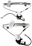 Front And Rear, Passenger Side Power Window Regulator, With Motor