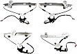 Front and Rear, Driver and Passenger Side Power Window Regulator, With Motor