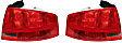 Driver and Passenger Side, Outer Tail Lights, with Bulbs, Halogen, Base Model