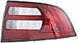 Driver and Passenger Side Halogen Tail Light, Without bulb(s), OE Replacement