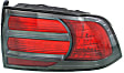 Driver and Passenger Side Halogen Tail Light, Without bulb(s), OE Replacement
