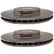 SET-AC18A566A-2 Front, Driver or Passenger Side Brake Disc, Plain Surface,, 4.6L, 8Cyl