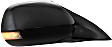 Driver and Passenger Side Mirror, Power Adjust, Heated, Manual Folding, Paintable, In-housing Signal Light, Driver Side - With Memory; Passenger Side - No Memory, No Puddle Light, No Auto-Dimming
