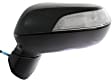 Driver and Passenger Side Mirror, Power Adjust, Heated, Manual Folding, Paintable, In-housing Signal Light, Driver Side - With Memory; Passenger Side - No Memory, No Puddle Light, No Auto-Dim