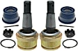 SET-AC45D2272 Front, Driver and Passenger Side, Lower Ball Joint Professional Series