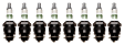 SET-ACLM49-8 Spark Plug, Set of 8, Professional Conventional Series