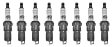 SET-ACR44LTS6-8 Spark Plug, Set of 8, Professional Conventional Series