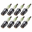 SET-ACR45T-8 Spark Plug, 6.6L, 8Cyl, Set of 8, Professional Conventional Series