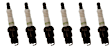 SET-ACR45TX-6 Spark Plug, 4.1L, 6Cyl, Set of 6, Professional Conventional Series