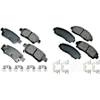 SET-AKACT1089A-D Front and Rear Ceramic Brake Pad Set