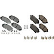 SET-AKACT1184A-B Front and Rear Ceramic Brake Pad Set