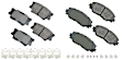 SET-AKACT1210A-B Front and Rear Ceramic Brake Pad Set