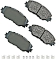 SET-AKACT1210A-D Front and Rear Ceramic Brake Pad Set