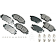 SET-AKACT1211A-E Front and Rear Ceramic Brake Pad Set
