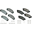 SET-AKACT1324A-B Front and Rear Ceramic Brake Pad Set