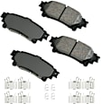 SET-AKACT1324A-B Front and Rear Ceramic Brake Pad Set