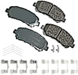 SET-AKACT1338A-B Front and Rear Ceramic Brake Pad Set