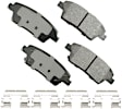 SET-AKACT1396-A Front and Rear Ceramic Brake Pad Set