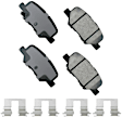 SET-AKACT1759-C Front and Rear Ceramic Brake Pad Set