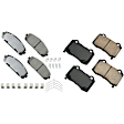 SET-AKACT1843-B Front and Rear Ceramic Brake Pad Set