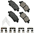 SET-AKACT1847-A Front and Rear Ceramic Brake Pad Set