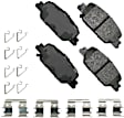 SET-AKACT2036 Front and Rear Ceramic Brake Pad Set