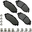 SET-AKACT2076-C Front and Rear Ceramic Brake Pad Set
