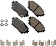 SET-AKACT2176-B Front and Rear Ceramic Brake Pad Set