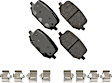 SET-AKACT2230-A Front and Rear Ceramic Brake Pad Set