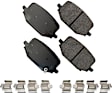 SET-AKACT2230-B Front and Rear Ceramic Brake Pad Set