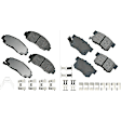 2004 Honda Accord - Front and Rear Ceramic Brake Pad Set, Coupe, 3.0L 6Cyl,  With Rear Drum, FWD, Automatic Transaxle