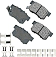 2004 Honda Accord - Front and Rear Ceramic Brake Pad Set, Coupe, 3.0L 6Cyl,  With Rear Drum, FWD, Automatic Transaxle