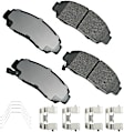 2004 Honda Accord - Front and Rear Ceramic Brake Pad Set, Coupe, 3.0L 6Cyl,  With Rear Drum, FWD, Automatic Transaxle