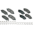 SET-AKACT815A-D Front and Rear Ceramic Brake Pad Set