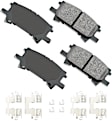 SET-AKACT884A-B Front and Rear Ceramic Brake Pad Set