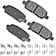 SET-AKACT888A-D Front and Rear Ceramic Brake Pad Set