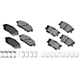 SET-AKACT906B-D Front and Rear Ceramic Brake Pad Set