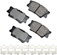 SET-AKACT906B-D Front and Rear Ceramic Brake Pad Set