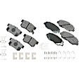 SET-AKACT914A-E Front and Rear Ceramic Brake Pad Set