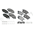SET-AKACT914A-G Front and Rear Ceramic Brake Pad Set