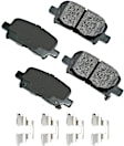 SET-AKACT914B-B Front and Rear Ceramic Brake Pad Set