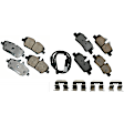 SET-AKEUR1308-A Front and Rear Ceramic Brake Pad Set