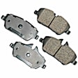 SET-AKEUR1308-A Front and Rear Ceramic Brake Pad Set