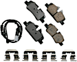 SET-AKEUR1308-A Front and Rear Ceramic Brake Pad Set