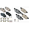 2015 Mercedes Benz GL450 - Front and Rear Ceramic Brake Pad Set, 3.0L 6Cyl, Contents Includes Electronic Wear Sensor and Premium Stainless Hardware; OE Pad Material is Ceramic